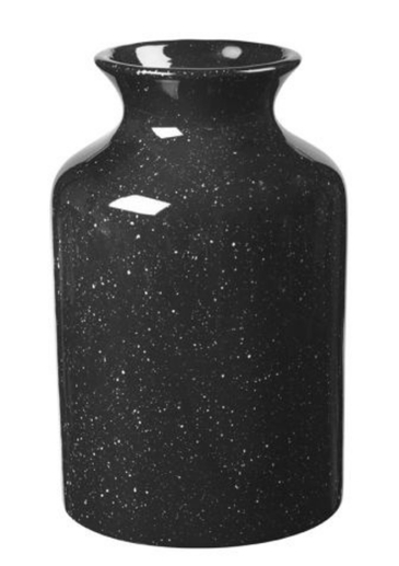 Vase - Ada Ceramic - Black - 23.5Cm - Oasisfloral
